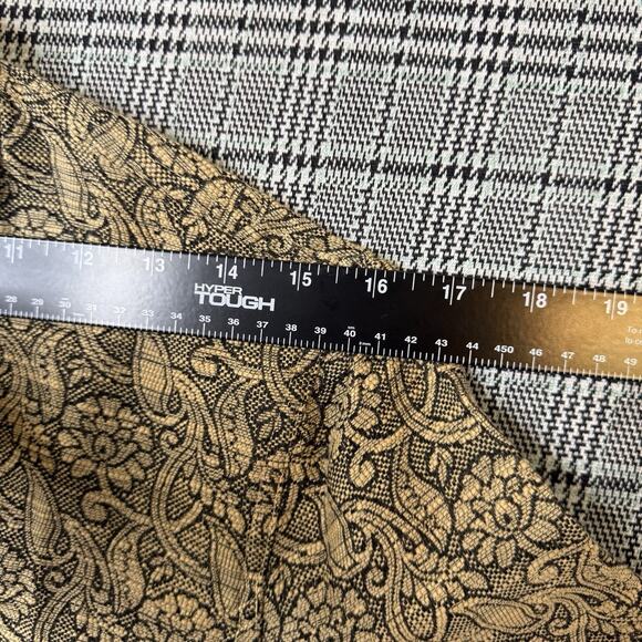 J. Jill Women’s Blazer Brown Tonal Floral Tapestry Button-Up Jacket Size 8 - Picture 4 of 9